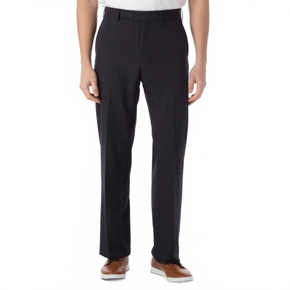 NEW BALLIN dunhill comfort eze commuter bi stretch gabardine trouser in navy